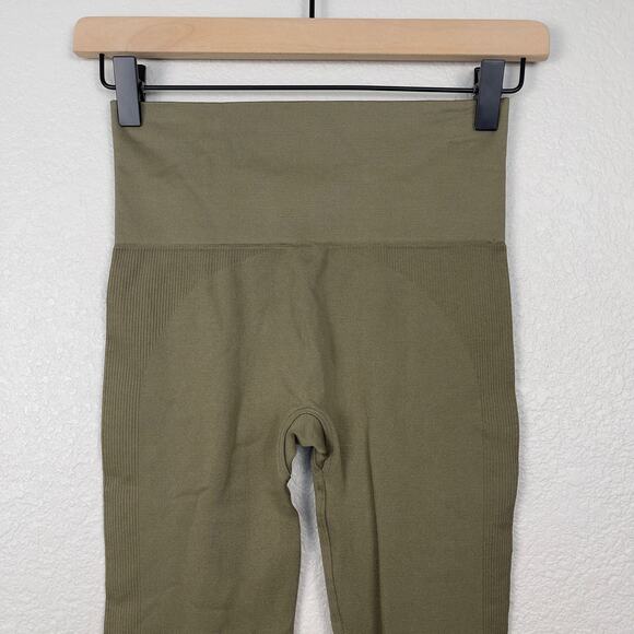 Set Active Sculptflex Seamless Leggings Green Size XS Yoga Pilates Athleisure - Picture 7 of 11